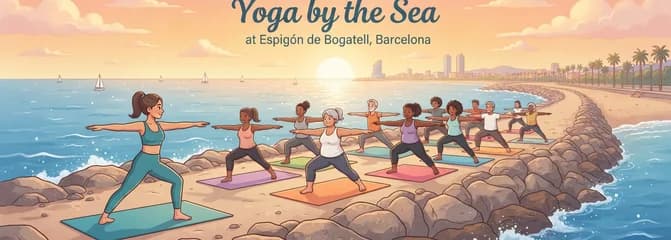 Sesión de Yoga "Yoga by the Sea" de 90 minutos para todos los niveles en el Espigón de Bogatell