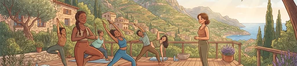 Sesión de Yoga Matinal en Deià
