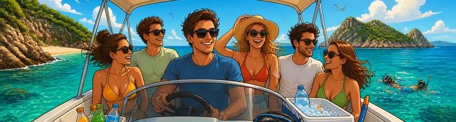Disfruta de un Paseo en Barco de Dos Horas por Santa Ponsa sin Necesidad de Licencia