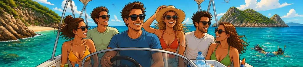 Disfruta de un Paseo en Barco de Dos Horas por Santa Ponsa sin Necesidad de Licencia