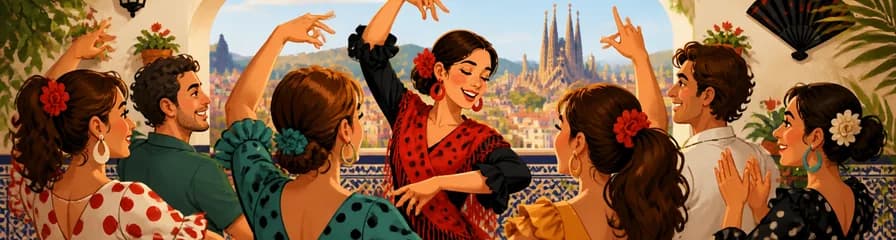 Sumérgete en el arte andaluz: Clase de Sevillanas en Barcelona