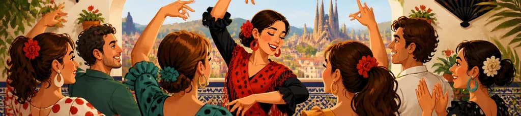 Sumérgete en el arte andaluz: Clase de Sevillanas en Barcelona
