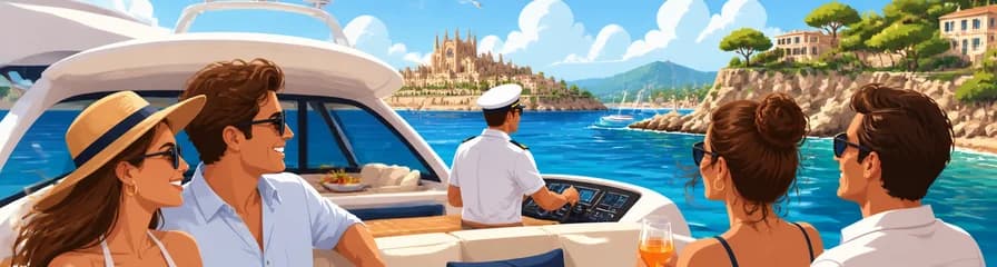 Aventura náutica de cuatro horas a bordo del yate Essoess en las Islas Baleares, España