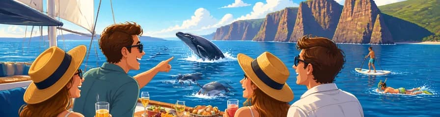Paseo en velero de 3 horas con todo incluido para avistar ballenas y delfines