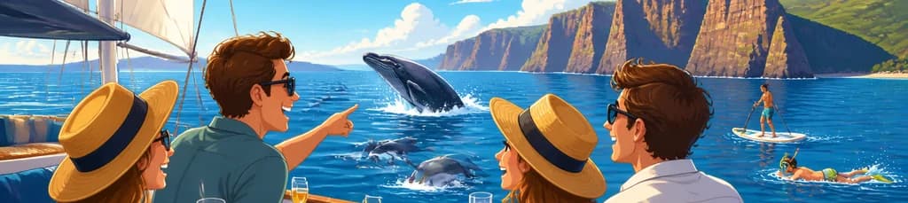 Paseo en velero de 3 horas con todo incluido para avistar ballenas y delfines