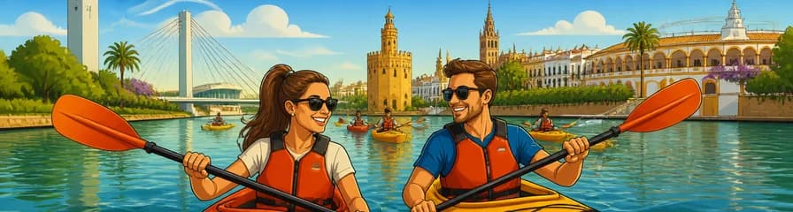 Travesía de dos horas en kayak por el río Guadalquivir