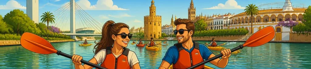 Travesía de dos horas en kayak por el río Guadalquivir