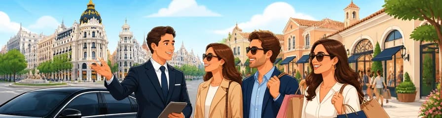 Excursión privada de 8 horas por Madrid y Las Rozas Village con conductor y guía