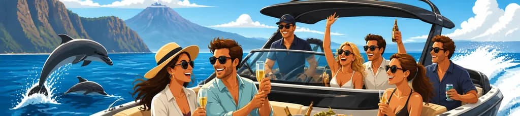 Excursión Privada en Lancha Rápida de Lujo por Tenerife con Aperitivos y Bebidas