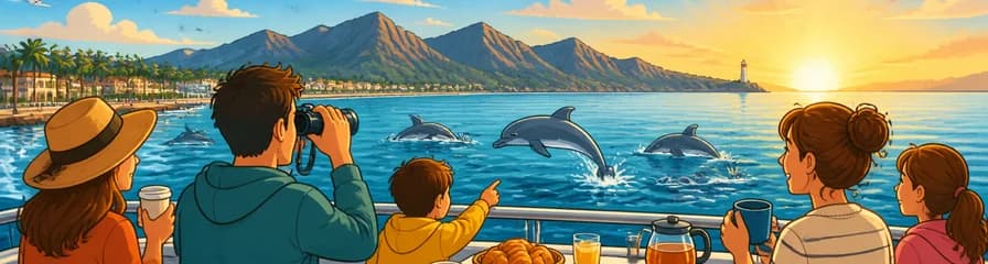 Observación de delfines al amanecer en la bahía de Alcudia con Click Mallorca