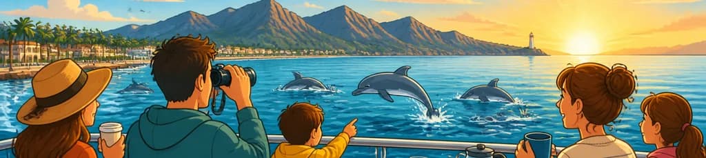 Observación de delfines al amanecer en la bahía de Alcudia con Click Mallorca