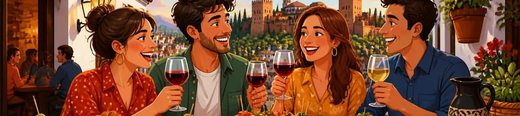 Recorrido por las tapas y vinos de Granada