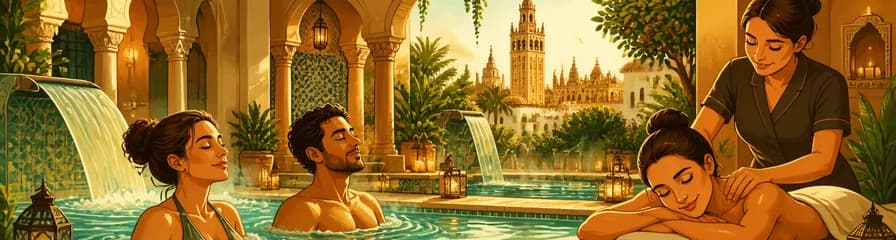 Experiencia de baños termales Aire Cálido con masaje en Sevilla