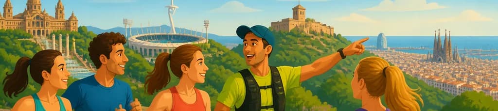 Recorrido de running por Montjuïc en Barcelona: entrena y explora la ciudad