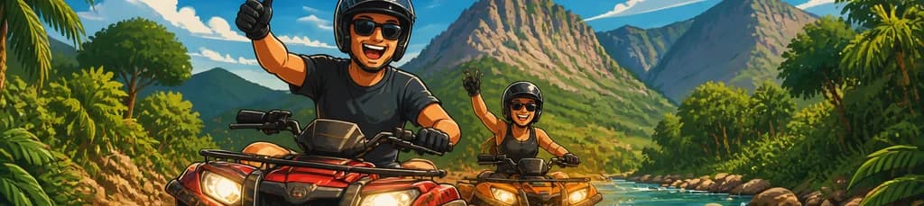 Recorrido en quad por el río de Altea, la montaña y la selva