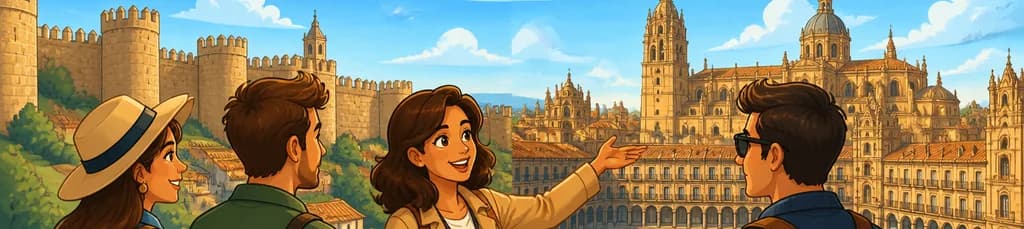 Recorrido privado de día completo a Ávila y Salamanca con salida desde Madrid