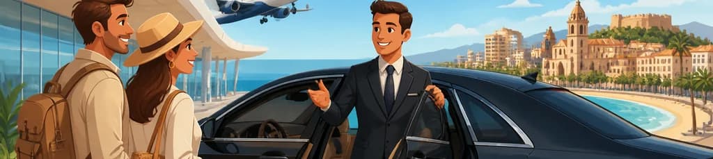 Servicio de traslado privado: del Aeropuerto de Málaga (AGP) a Málaga y Torremolinos