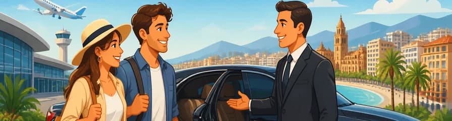 Servicio de traslado de llegada privado desde el aeropuerto de Málaga (AGP) a la ciudad de Málaga o Torremolinos