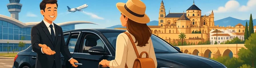 Servicio de traslado privado en sedán desde el Aeropuerto de Córdoba (ODB) hasta la ciudad de Córdoba