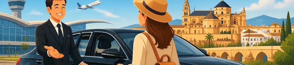 Servicio de traslado privado en sedán desde el Aeropuerto de Córdoba (ODB) hasta la ciudad de Córdoba