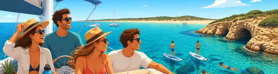 Viaje en velero privado de día completo: Formentera y Espalmador