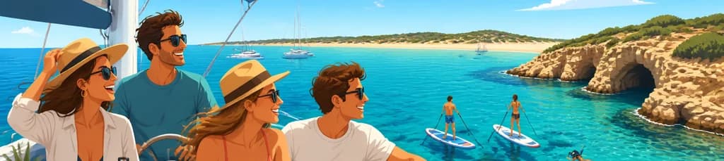 Viaje en velero privado de día completo: Formentera y Espalmador