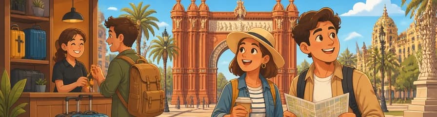 Servicio de consigna de equipaje en Barcelona, próximo al Arco del Triunfo