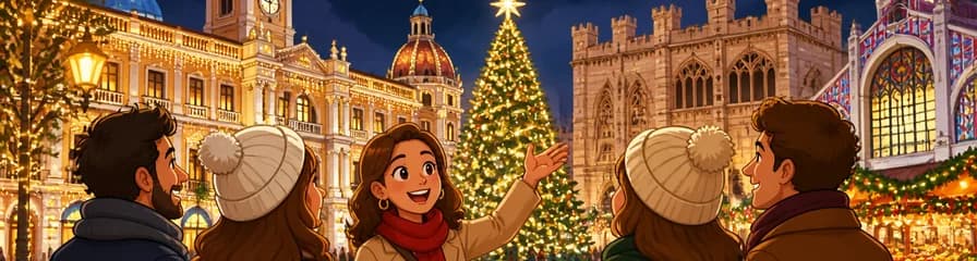 Recorrido privado navideño por Valencia: un paseo mágico entre luces, ambiente festivo y puntos de interés