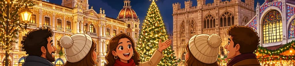 Recorrido privado navideño por Valencia: un paseo mágico entre luces, ambiente festivo y puntos de interés