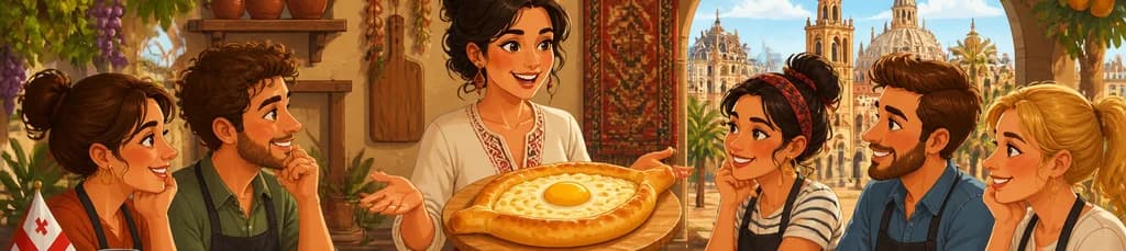 Taller de elaboración de Khachapuri Adjariano en Valencia, guiado por un experto georgiano