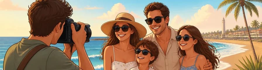 Sesión fotográfica privada de vacaciones en Playa del Inglés, Gran Canaria