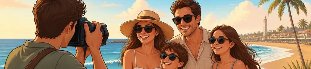 Sesión fotográfica privada de vacaciones en Playa del Inglés, Gran Canaria