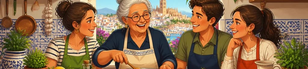 Experimenta la cocina española junto a una abuela local en Málaga