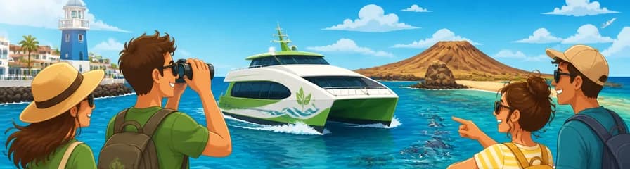 Viaje en ECO Fast Ferry a Isla Lobos con salida desde Corralejo