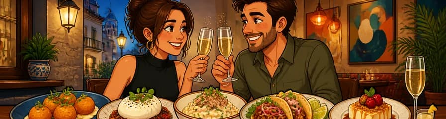 Experiencia de tapeo con menú degustación de cocina fusión en Portolito Carmen