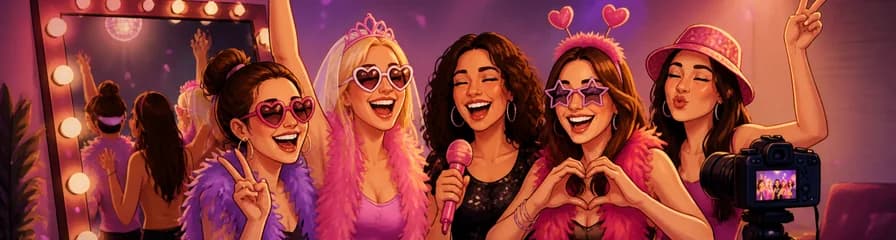 Sesión fotográfica privada para grupos, celebraciones de cumpleaños y despedidas de soltera