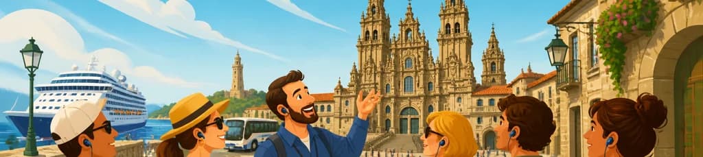 Viaje a Santiago de Compostela para pasajeros de cruceros con salida desde La Coruña