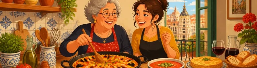 Experiencia culinaria auténtica: cocina española con una abuela madrileña