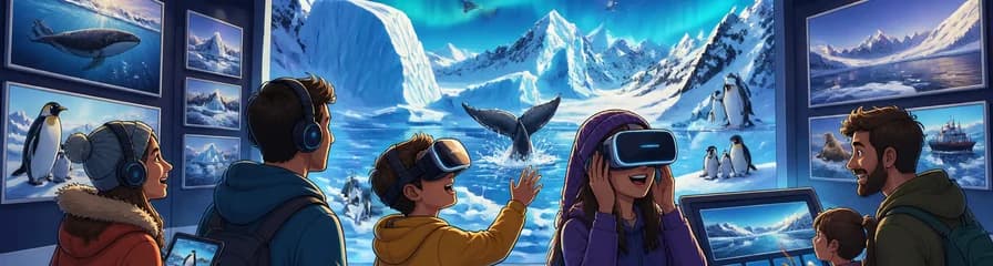 Exposición interactiva de la Antártida con realidad virtual por Sergei Potetiunin