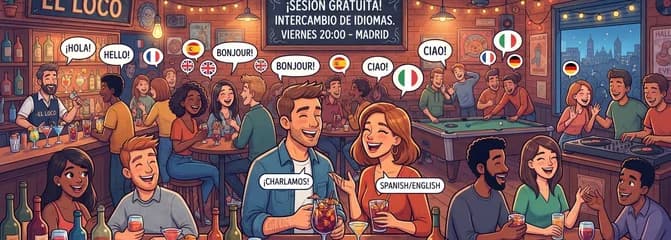 Sesión Gratuita de Intercambio de Idiomas los Viernes