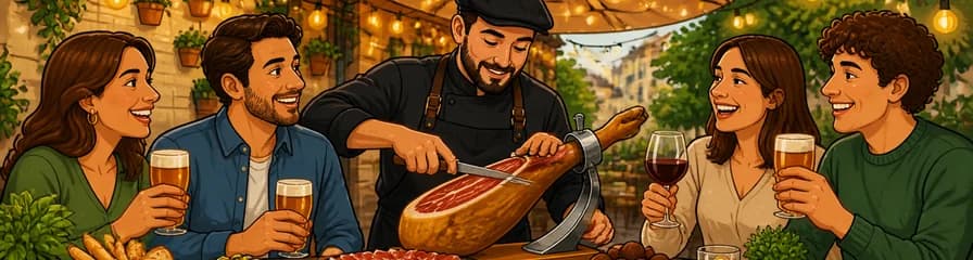 Disfruta de una experiencia gastronómica en grupo con jamón de bellota y cervezas en La Zahurda