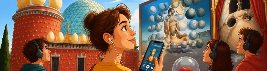 Acceso al Museo del Teatro Dalí en Figueres con audioguía disponible en tu dispositivo móvil
