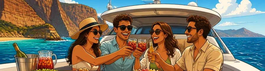 Viaje en barco con almuerzo por las playas vírgenes de Gran Canaria