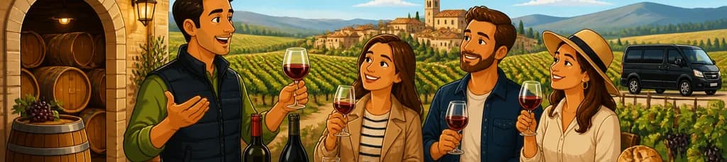 Experiencia enológica privada en Rioja: visita a bodega y comida tradicional con salida desde Bilbao
