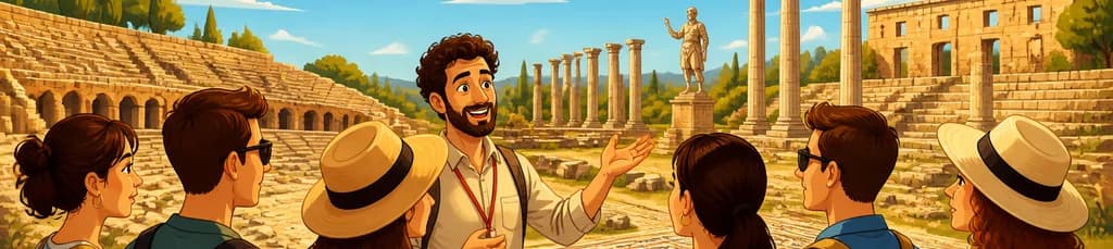 Excursión en grupo desde Sevilla a la ciudad romana de Itálica