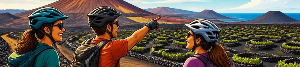Aventura en E-Bike por Lanzarote: Un recorrido panorámico entre cráteres volcánicos y viñedos