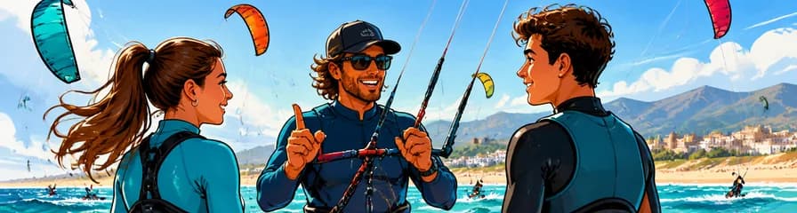 Curso de kitesurf semiprivado en Tarifa para todos los niveles