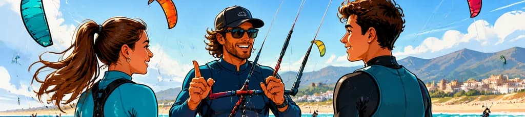 Curso de kitesurf semiprivado en Tarifa para todos los niveles