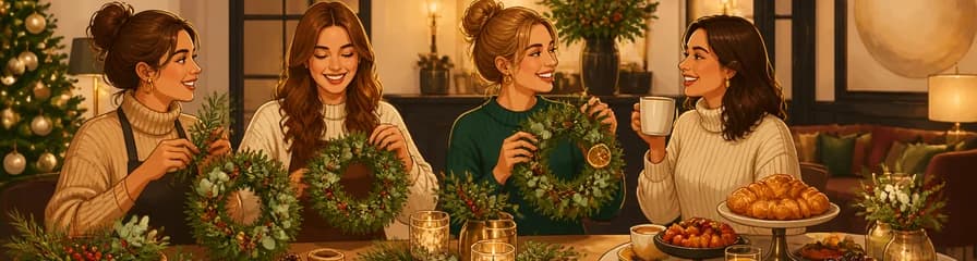 Experiencia festiva: creación de coronas navideñas y brunch en Urso Hotel & Spa