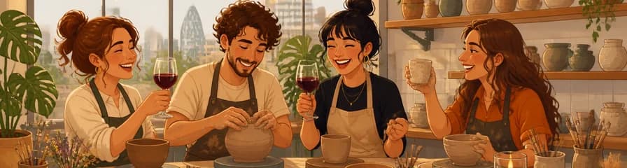 Taller de cerámica y vino en WAKU - Barcelona